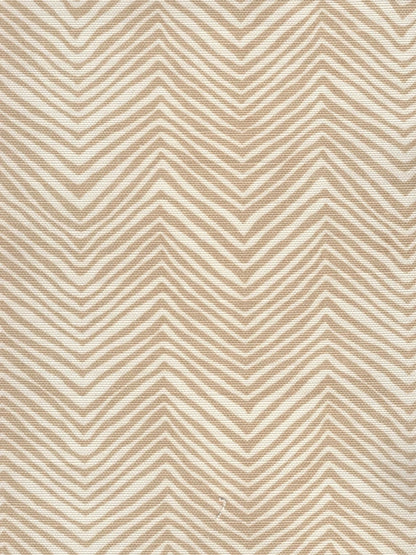 Petite Zig Zag Beige on Tint fabric by Alan Campbell