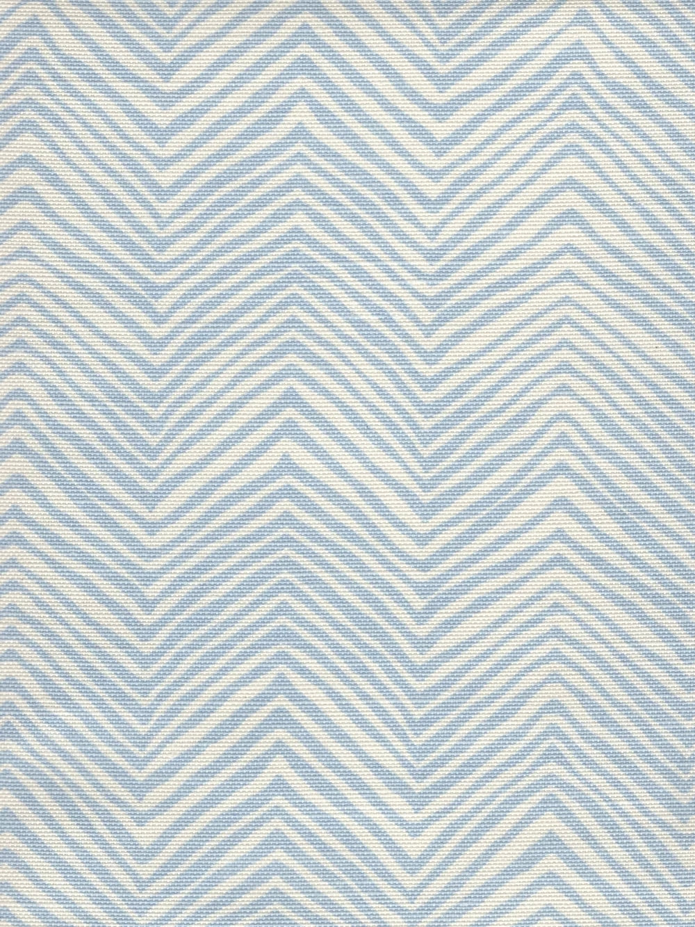 Petite Zig Zag Powder Blue on Tint fabric by Alan Campbell