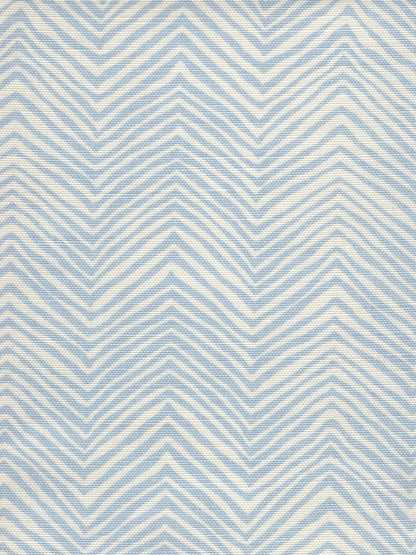 Petite Zig Zag Powder Blue on Tint fabric by Alan Campbell