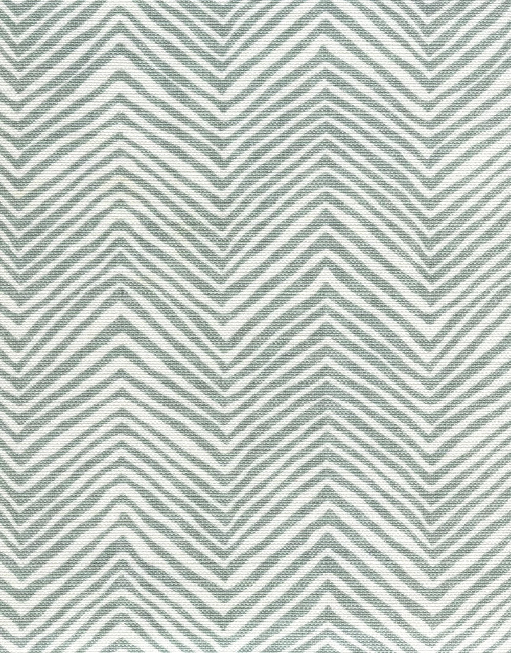 Petite Zig Zag French Green on Tint fabric by Alan Campbell