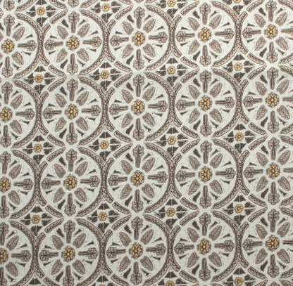 Petite Circle Batik Fabric by Betsy Textiles in Brown