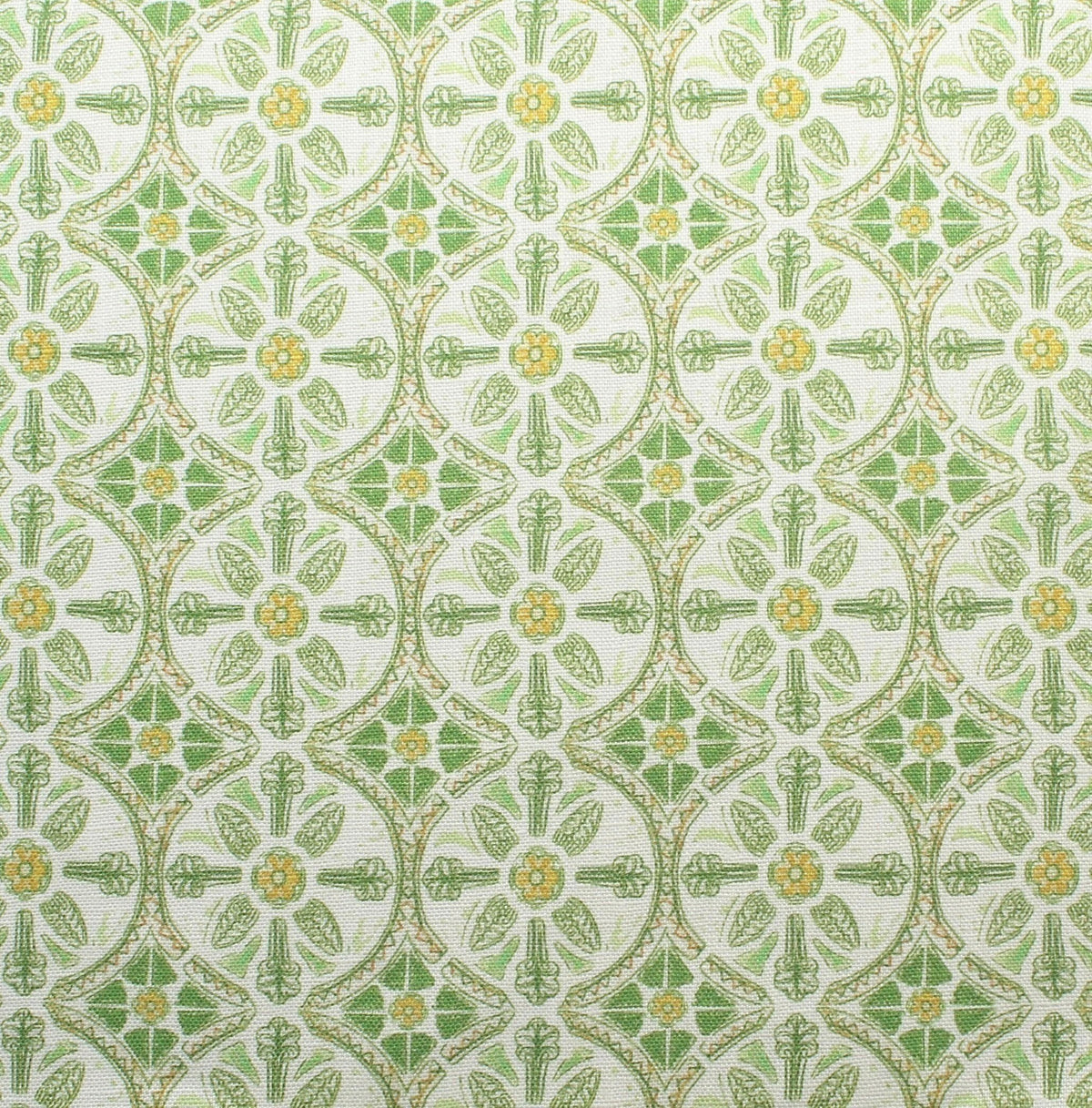 Petite Circle Batik Fabric by Betsy Textiles in Green