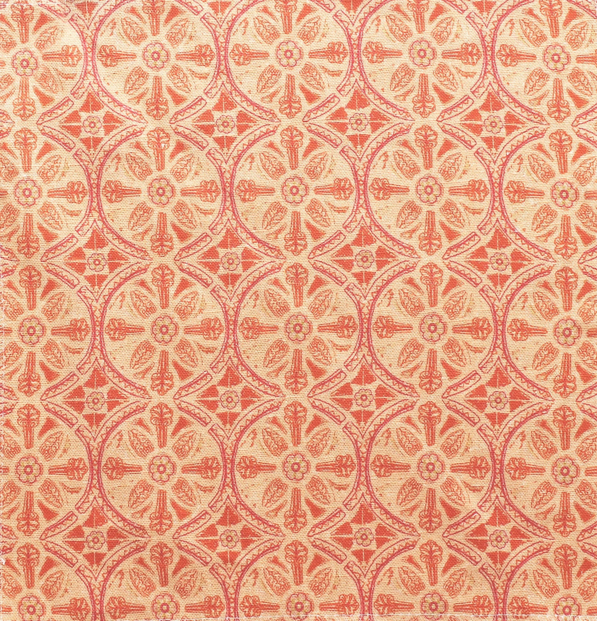 Petite Circle Batik Fabric by Betsy Textiles in Orange