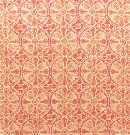 Petite Circle Batik Fabric by Betsy Textiles in Orange