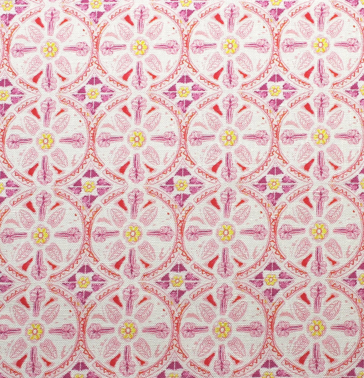 Petite Circle Batik Fabric by Betsy Textiles in Pink