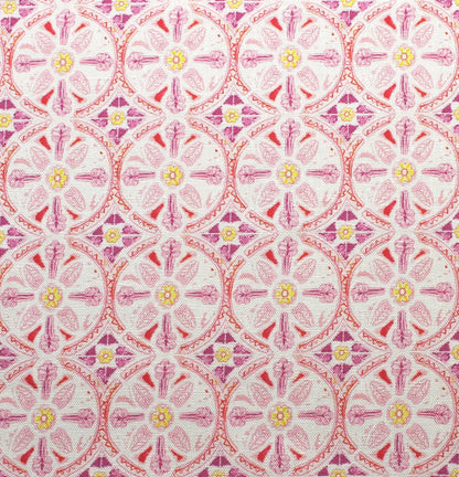 Petite Circle Batik Fabric by Betsy Textiles in Pink
