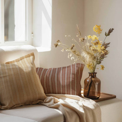 PETITPOINT fabric by Coordonné in TIERRA, shown in a styled room