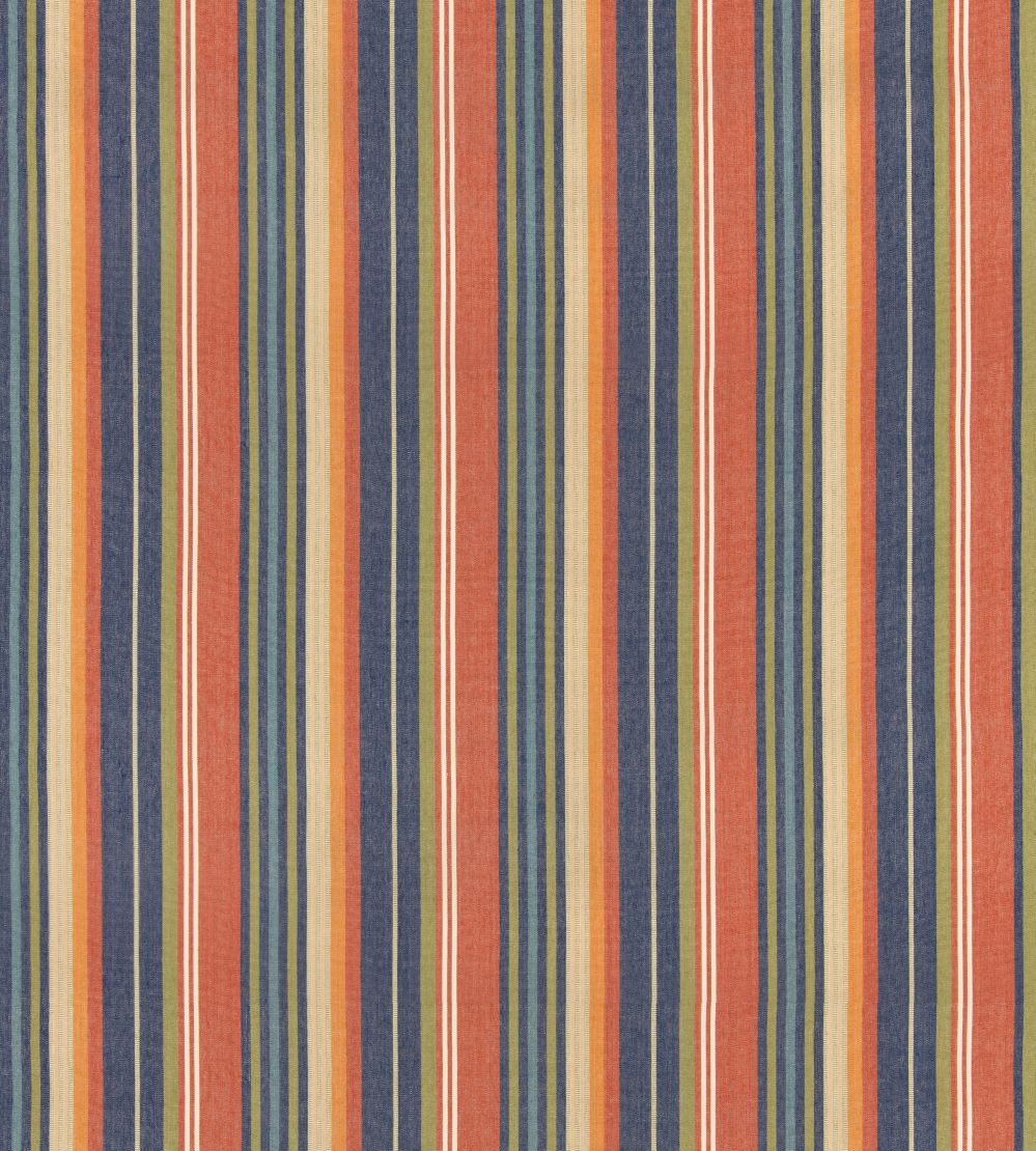 Petra Stripe Fabric by GP & J Baker Red/Blue