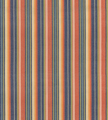Petra Stripe Fabric by GP & J Baker Red/Blue