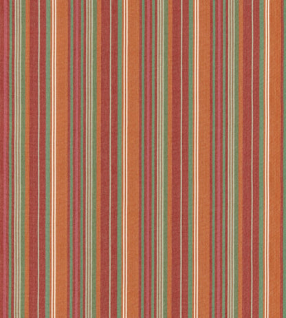 Petra Stripe Fabric by GP & J Baker Red/Green