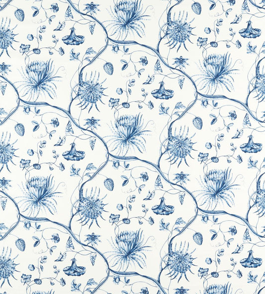 Phaedra Toile Fabric by Zoffany Indigo