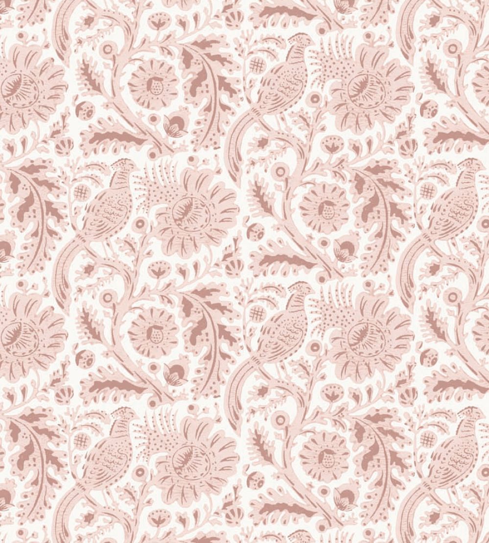 Pheasant Wallpaper by DADO 01 Blush