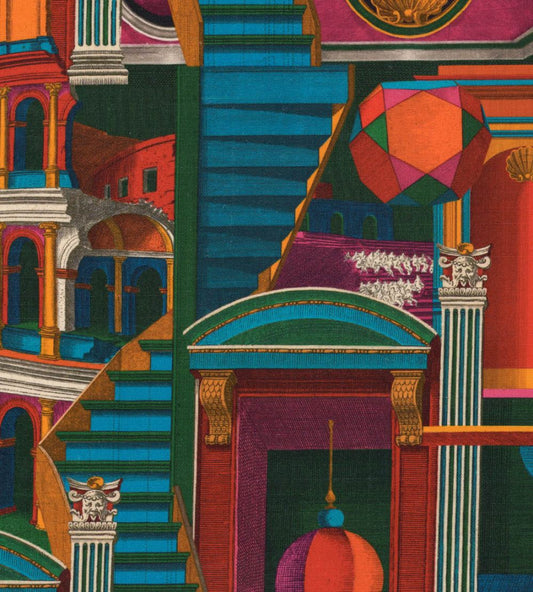 Piazza Degli Arlecchini Fabric by MINDTHEGAP Multi