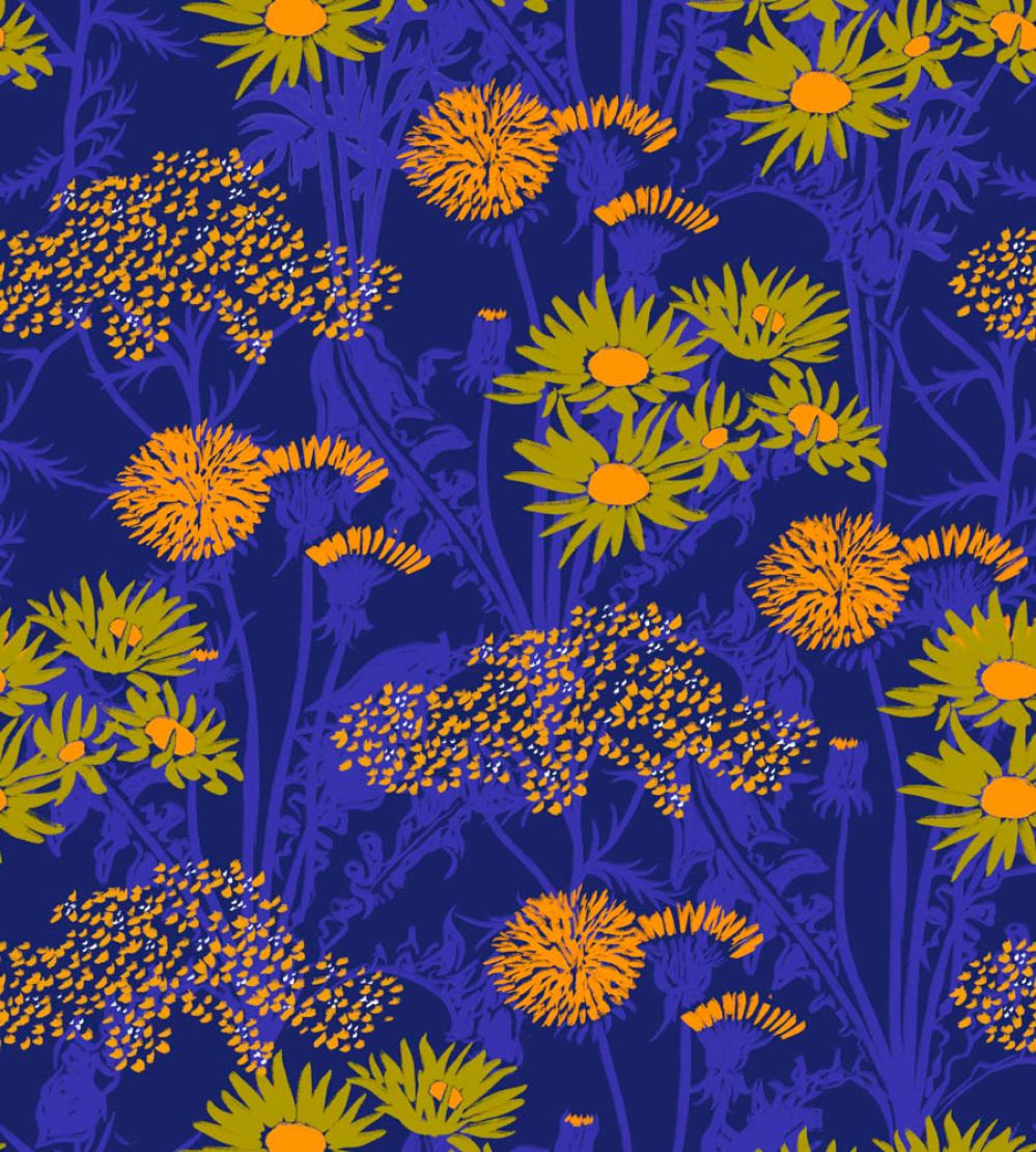 Picnic Wallpaper by Coordonne Cobalt