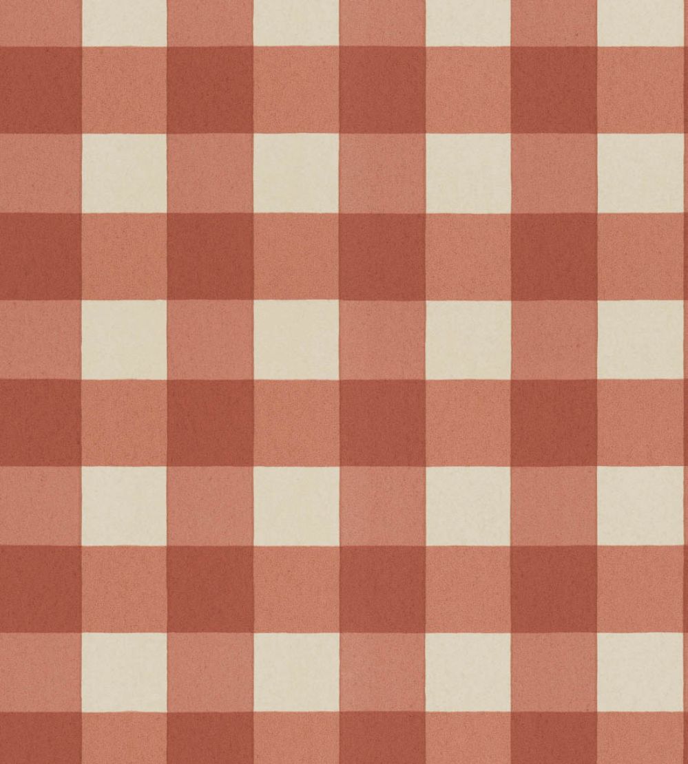 Picnic Wallpaper by Langelid Von Bromssen Brick Red