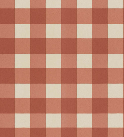 Picnic Wallpaper by Langelid Von Bromssen Brick Red