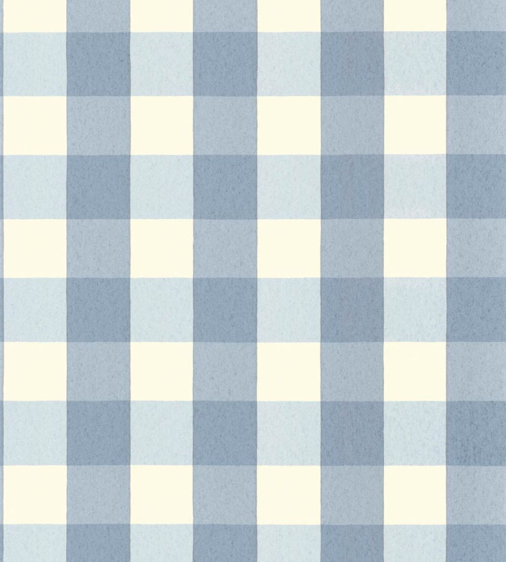 Picnic Wallpaper by Langelid Von Bromssen Faded Denim