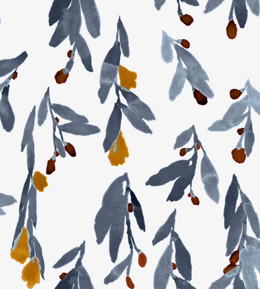 Pieni Hyhma Wallpaper by Marimekko Blue