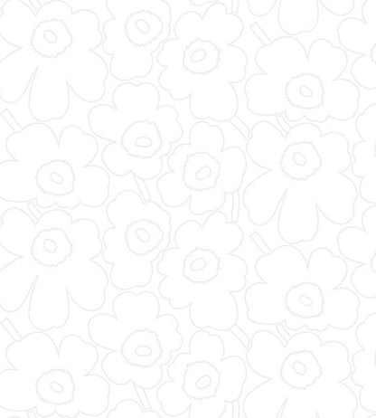 Piirto Unikko Wallpaper by Marimekko Neutral