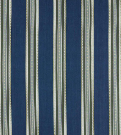 Pimlico Stripe Fabric by Morris & Co Indigo/Forest