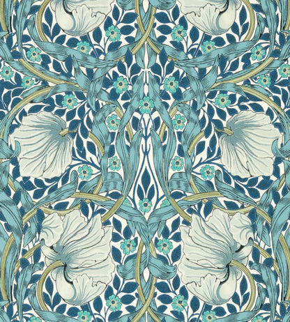 Pimpernel Wallpaper by Morris & Co Cobalt/Mineral