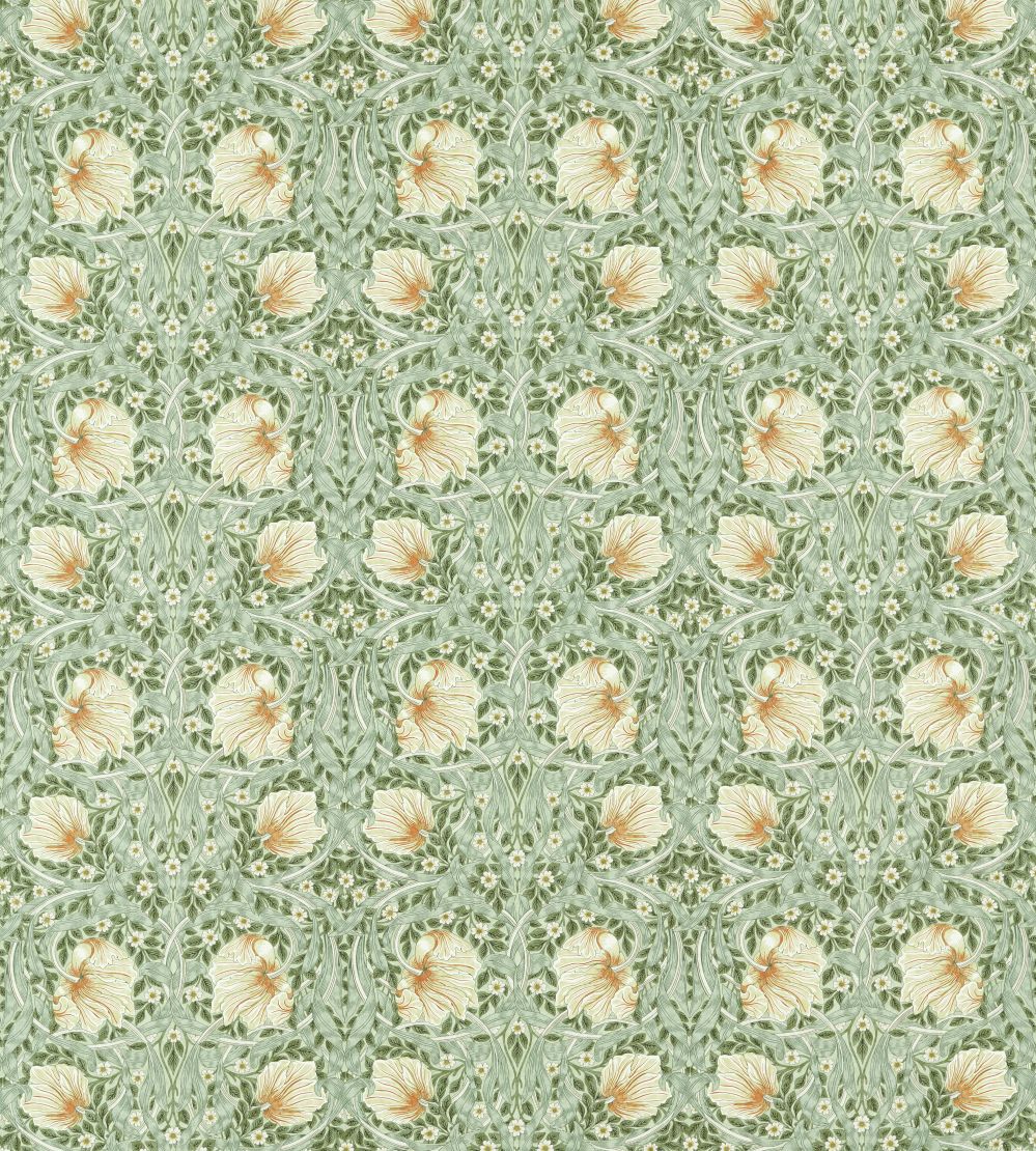 Pimpernel Fabric by Morris & Co Bayleaf / Manilla