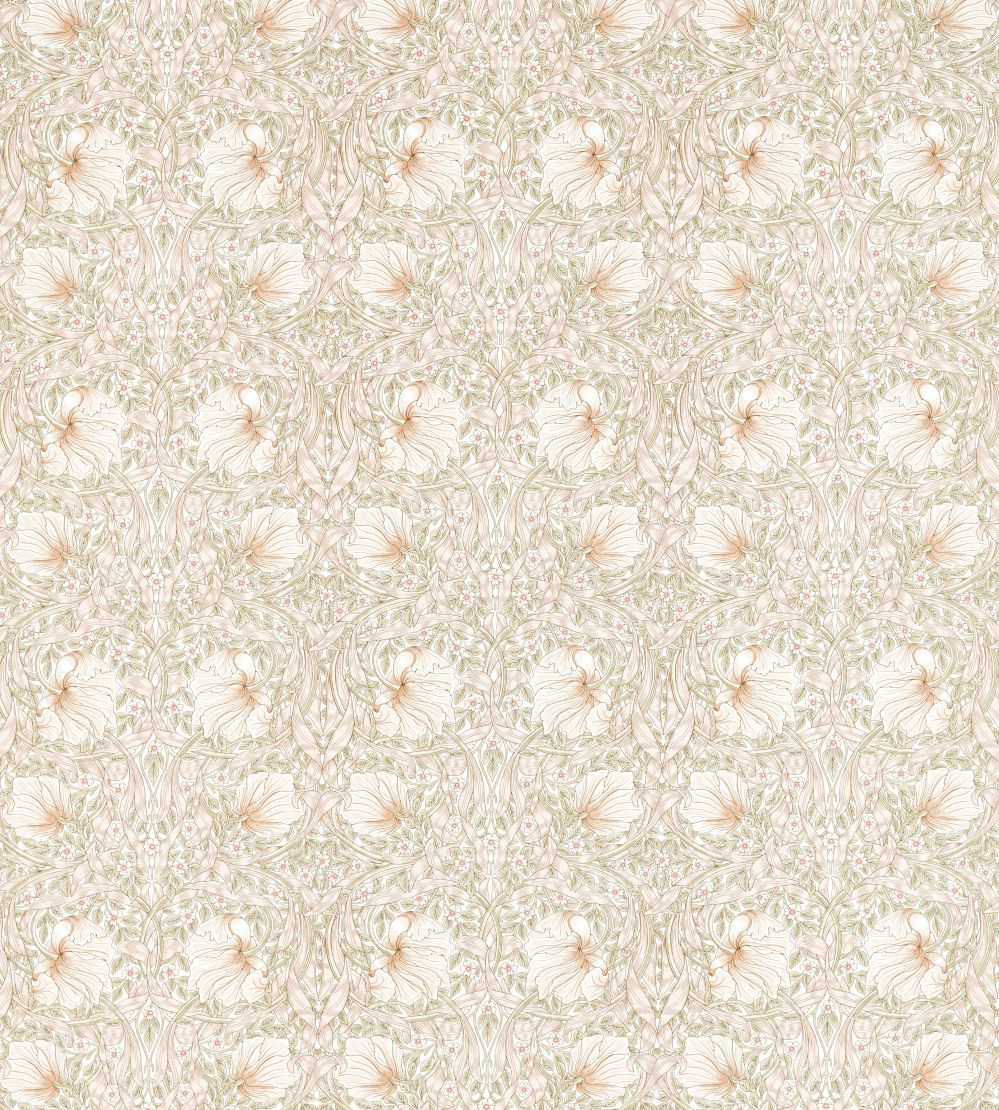 Pimpernel Fabric by Morris & Co Cochineal Pink