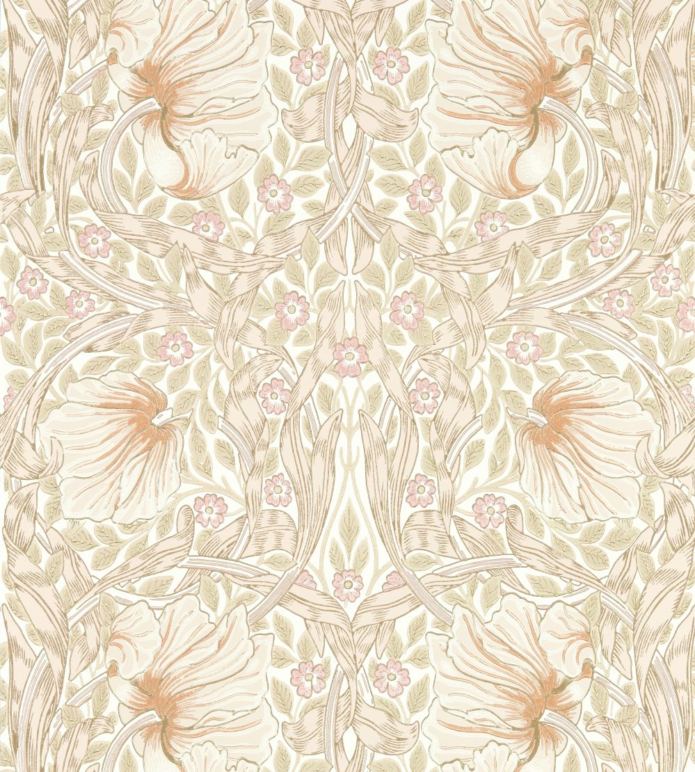 Pimpernel Wallpaper by Morris & Co Cochineal Pink