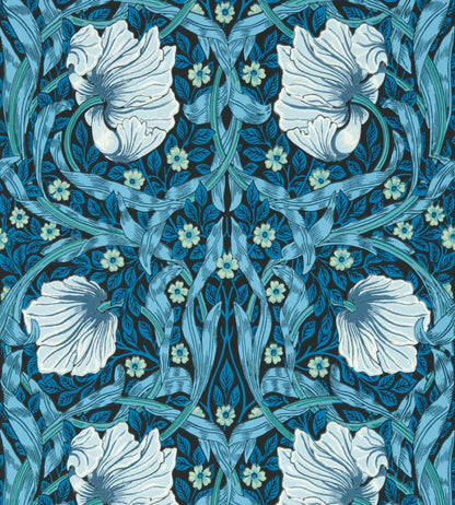 Pimpernel Wallpaper by Morris & Co Midnight/Opal
