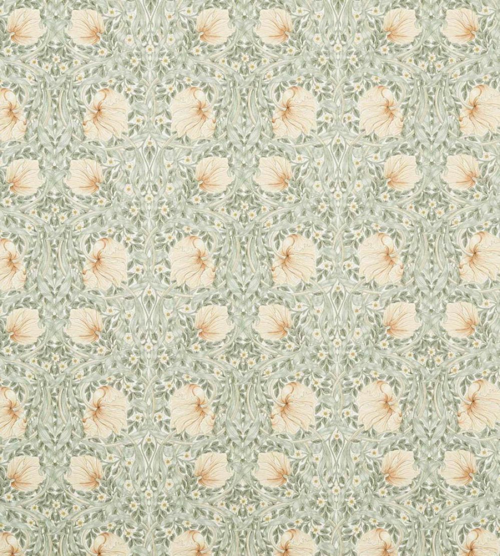 Pimpernel Wide Width Fabric by Morris & Co Sage/Caramel