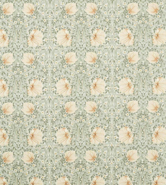 Pimpernel Wide Width Fabric by Morris & Co Sage/Caramel