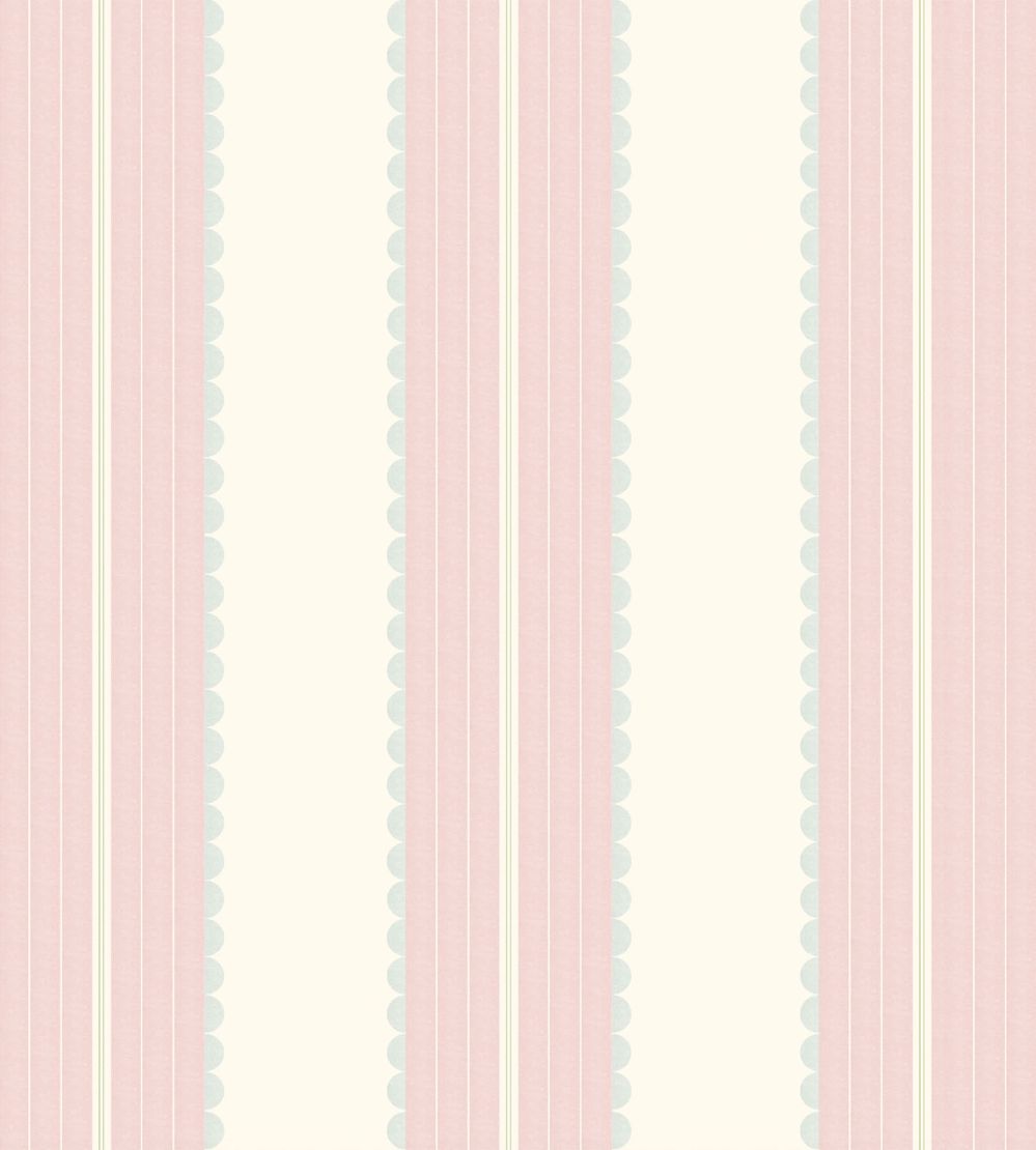 Pin Up Stripe Wallpaper by Woodchip & Magnolia Pastel Pink