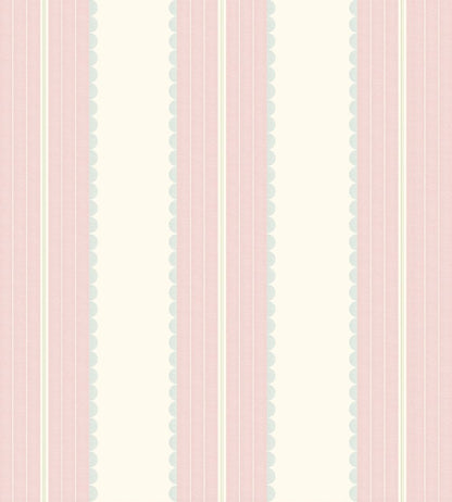 Pin Up Stripe Wallpaper by Woodchip & Magnolia Pastel Pink