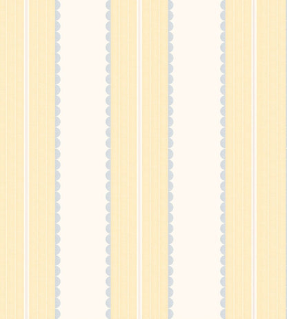 Pin Up Stripe Wallpaper by Woodchip & Magnolia Soft Yellow
