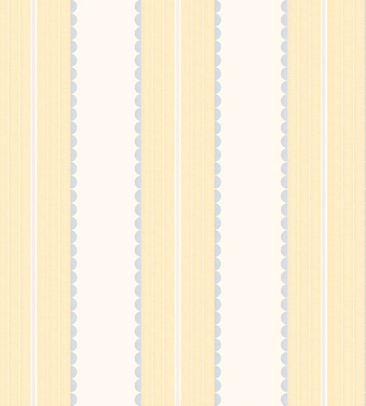 Pin Up Stripe Wallpaper by Woodchip & Magnolia Soft Yellow