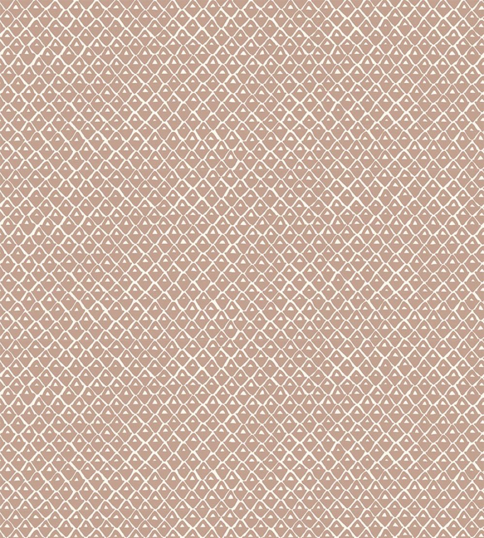 Pineapple Squares Wallpaper by Josephine Munsey Ham Pink
