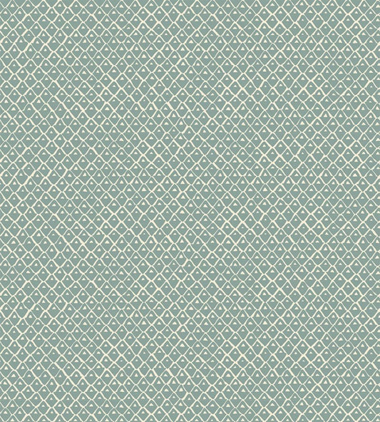 Pineapple Squares Wallpaper by Josephine Munsey Osney Blue