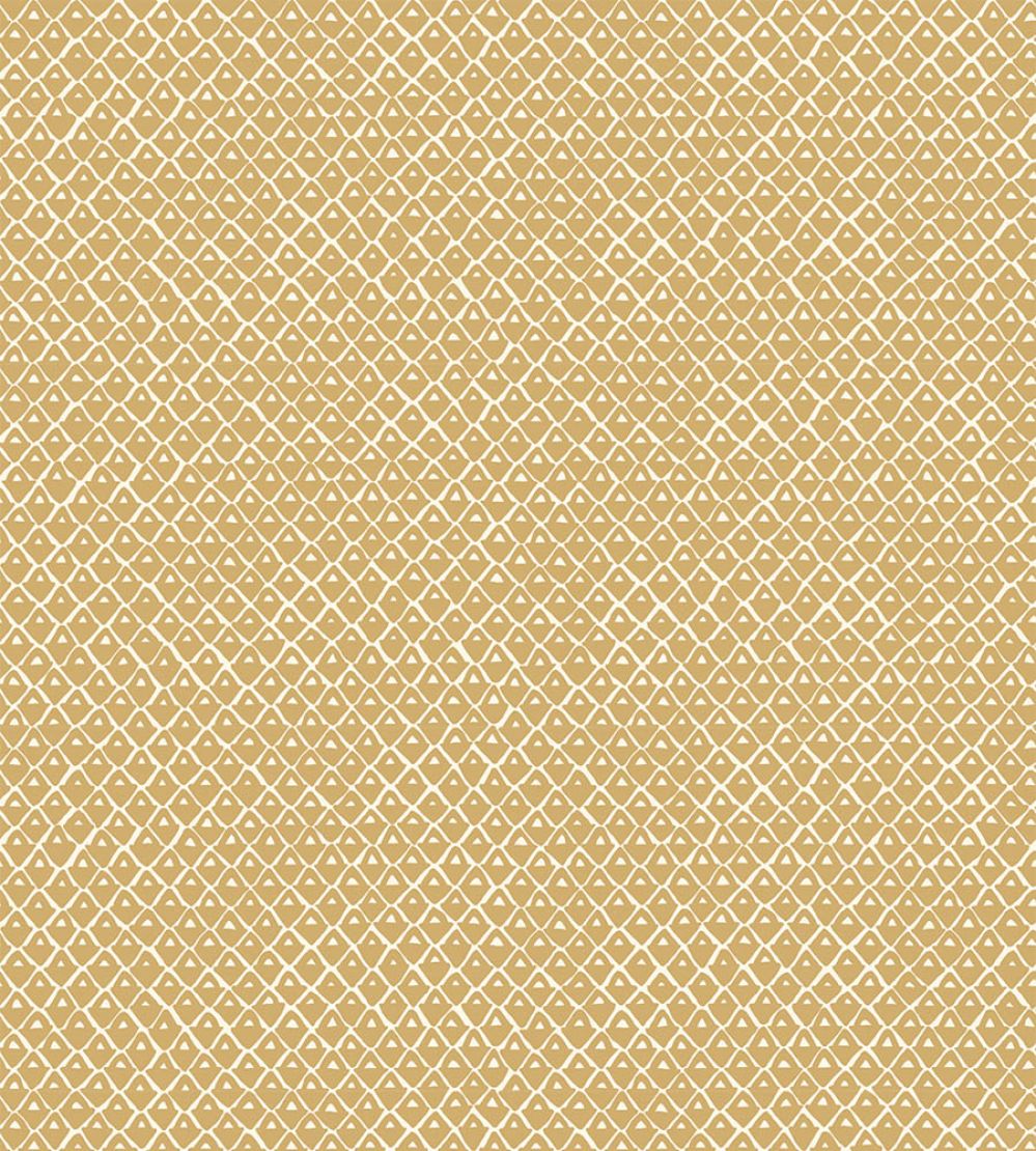 Pineapple Squares Wallpaper by Josephine Munsey Smith Yellow