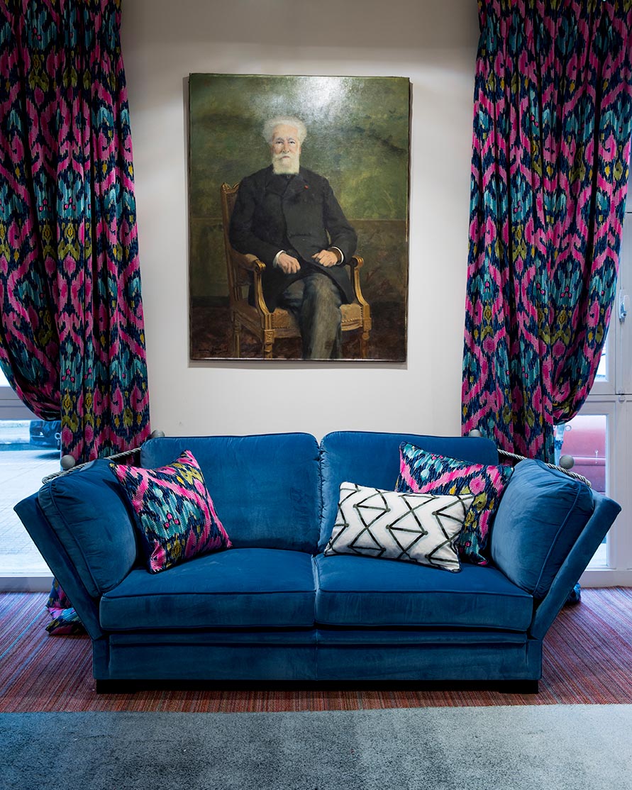 Pitaya Fabric by Pierre Frey shown in a room setting (view 1)