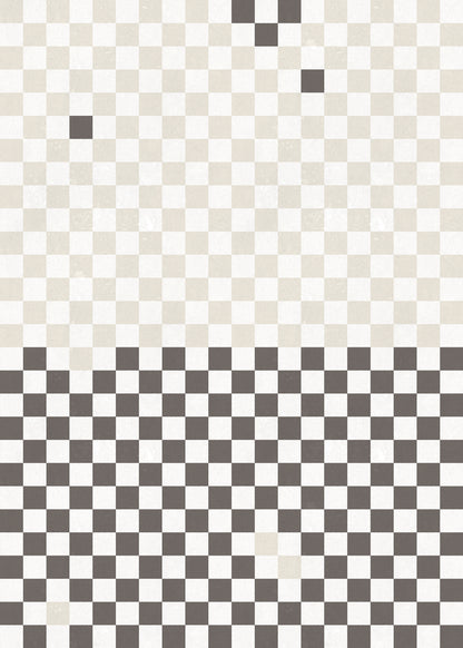 Pixels Black & White mural by Rebel Walls