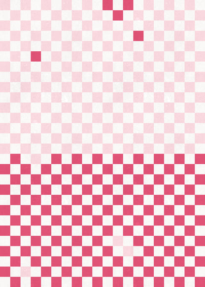Pixels Magenta mural by Rebel Walls