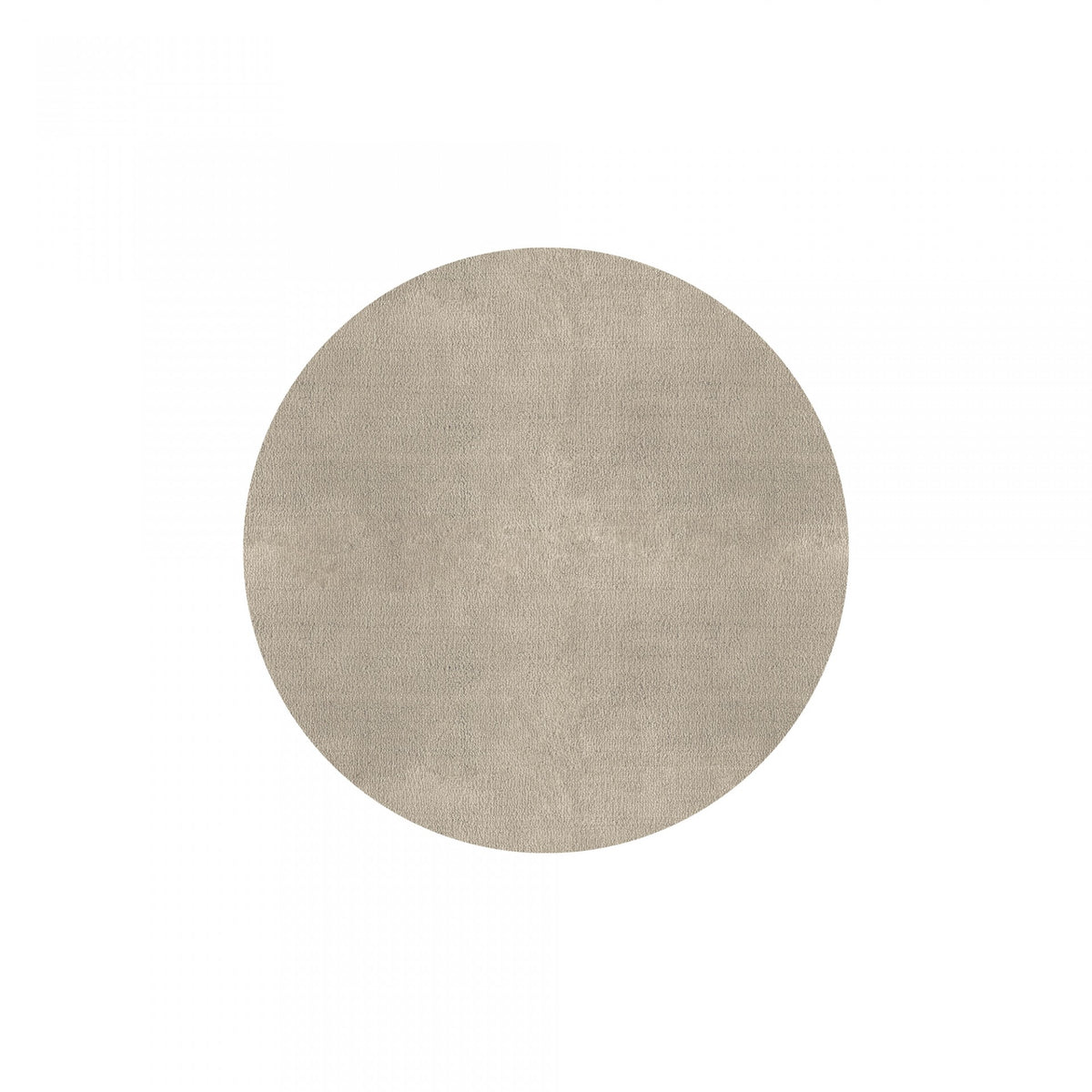 Plain Area Rug by Graccioza in Fog, Round