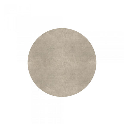 Plain Area Rug by Graccioza in Fog, Round