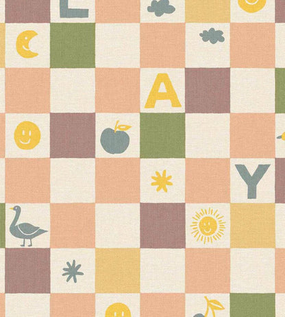 Play Wallpaper by Eijffinger Peach/Purple