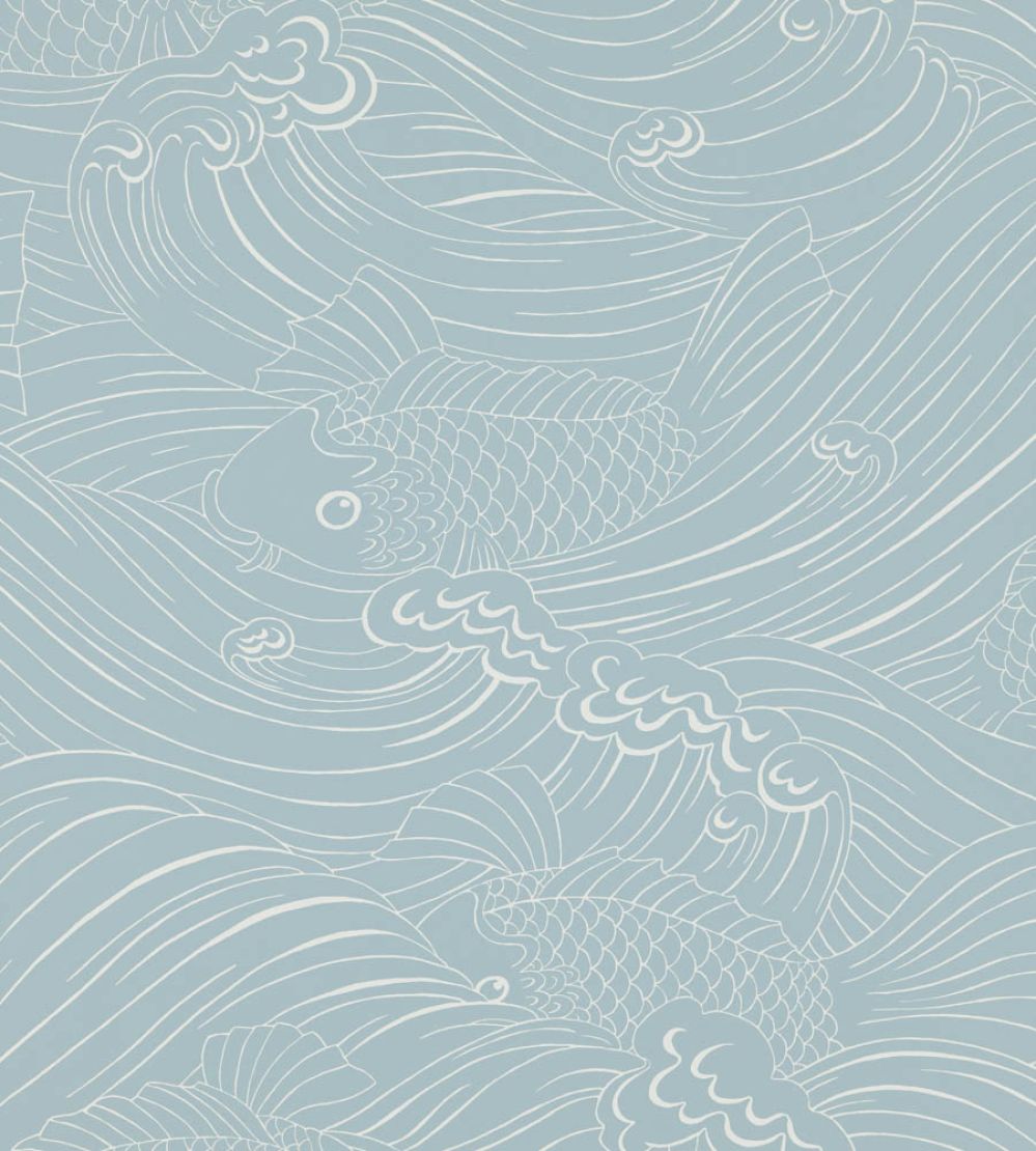 Plenty More Fish Wallpaper by Langelid Von Bromssen Ocean Blue