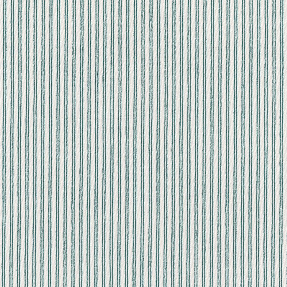Plough Stripe Fabric by Nile & York in Bottle Green