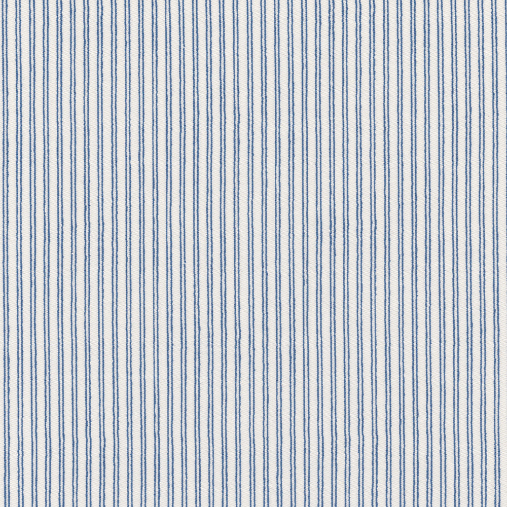 Plough Stripe Fabric by Nile & York in Paris Blue