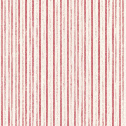 Plough Stripe Fabric by Nile & York in Red