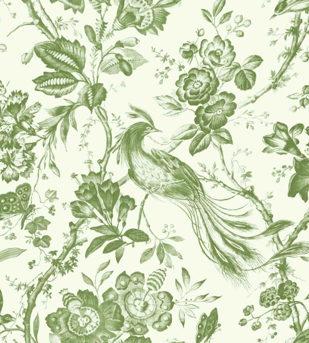 Plumage Mural by Woodchip & Magnolia Green on Green