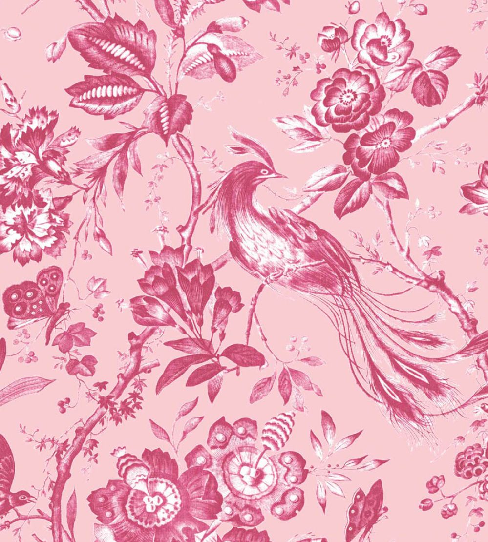 Plumage Mural by Woodchip & Magnolia Peony Pink